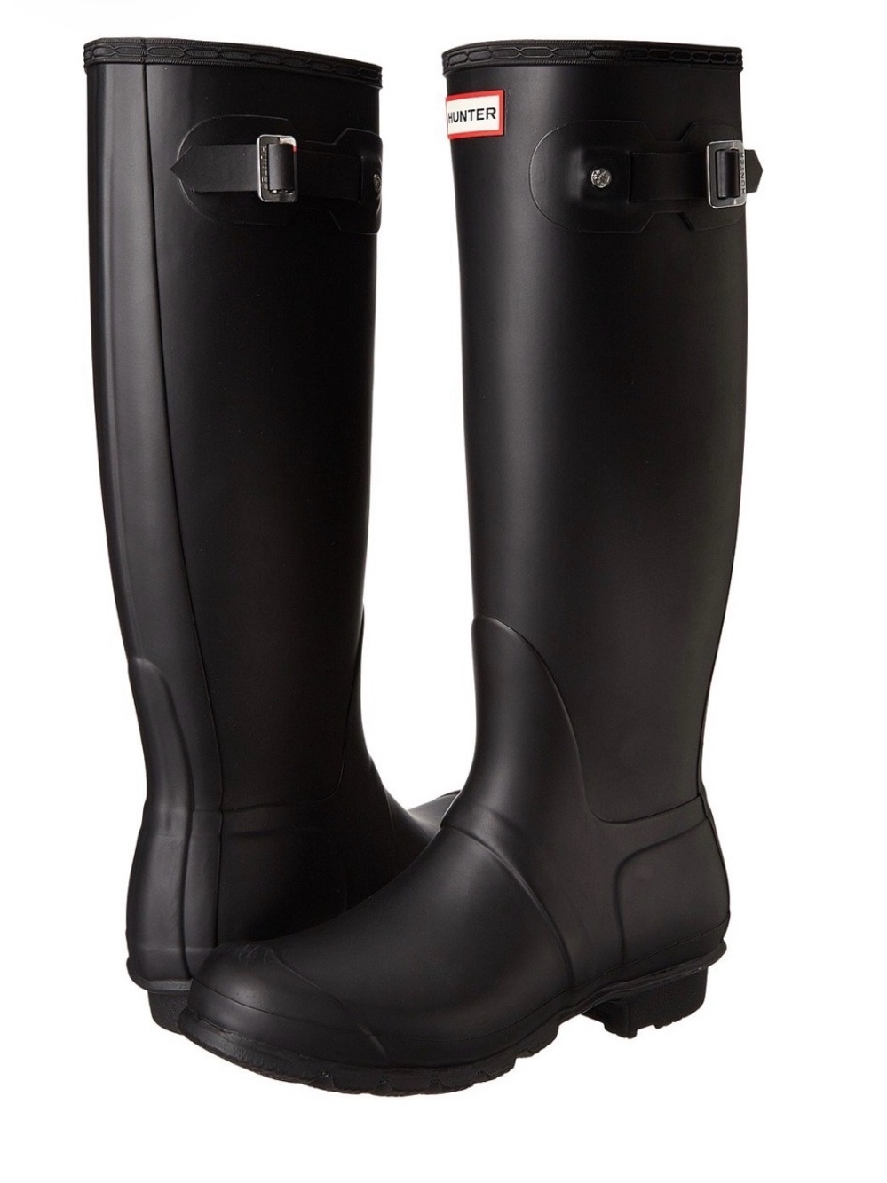 Hunter Women's Original Tall Knee High Waterproof Boots Black Size 7 EU 38